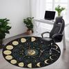 1pc Astrology Wheel Carpet, Round Non Slip Durable Large Size Office Carpet, Suitable for Office
