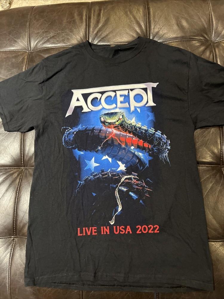 Accept Band Live In USA Tshirt All S to 5XL NZL372 Unisex T-Shirt XXXL