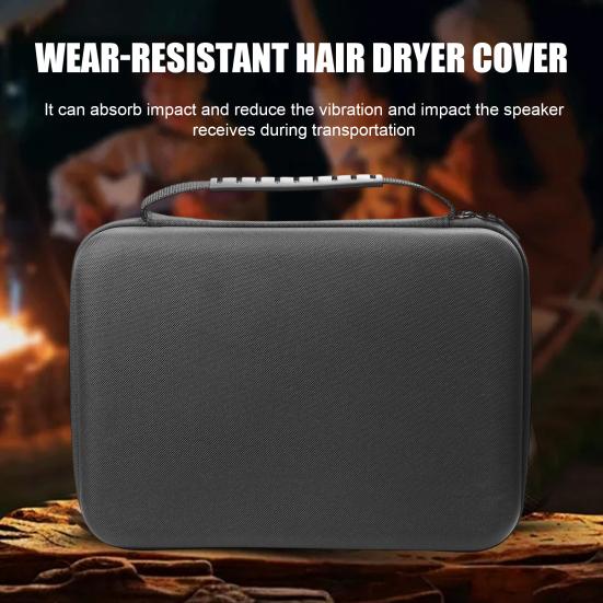 Hair Dryer Protection Bag Water-resistant Carrying Case with Top Handle Hair Dryer Organizer Bag Prevent Dirt Falling Bump for Dyson Hair Dryer