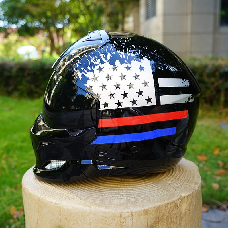 Scorpion Retro Motorcycle Helmet Removable Front Module Transparent Lens M L XL XXL Sizes Available for Motorbike Safety Gear