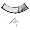FOMITO U-Shaped Curved  Photo Studio Reflector Board 4 In 1 Gold Silver White Black Reflective Board