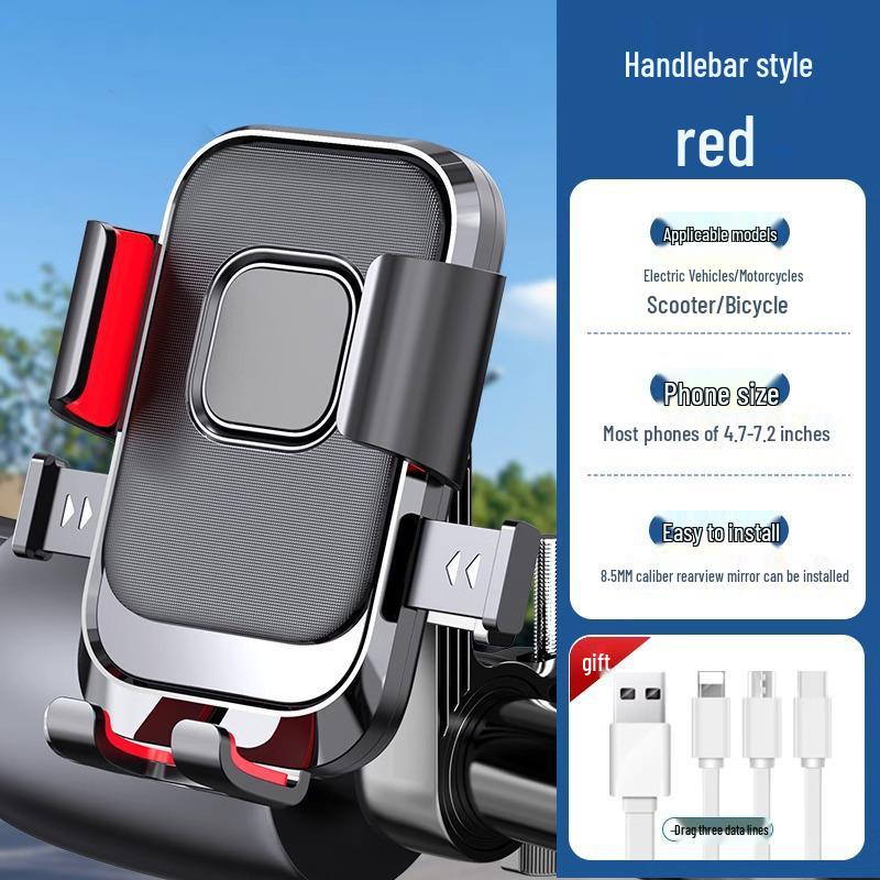 Electric Vehicle & Bike Shockproof Phone Mount for Riders