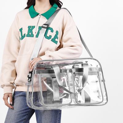 Fashion All Clear PVC Backpack Waterproof Transparent Travel Backpack Large Capacity Casual Bag for Men Women Student School Bag