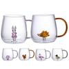 3D Animal Coffee Mug 380ml Transparent 3D Animal Borosilicate Glass Drinking Cups Portable Coffee Cups for Cold & Hot Drinks