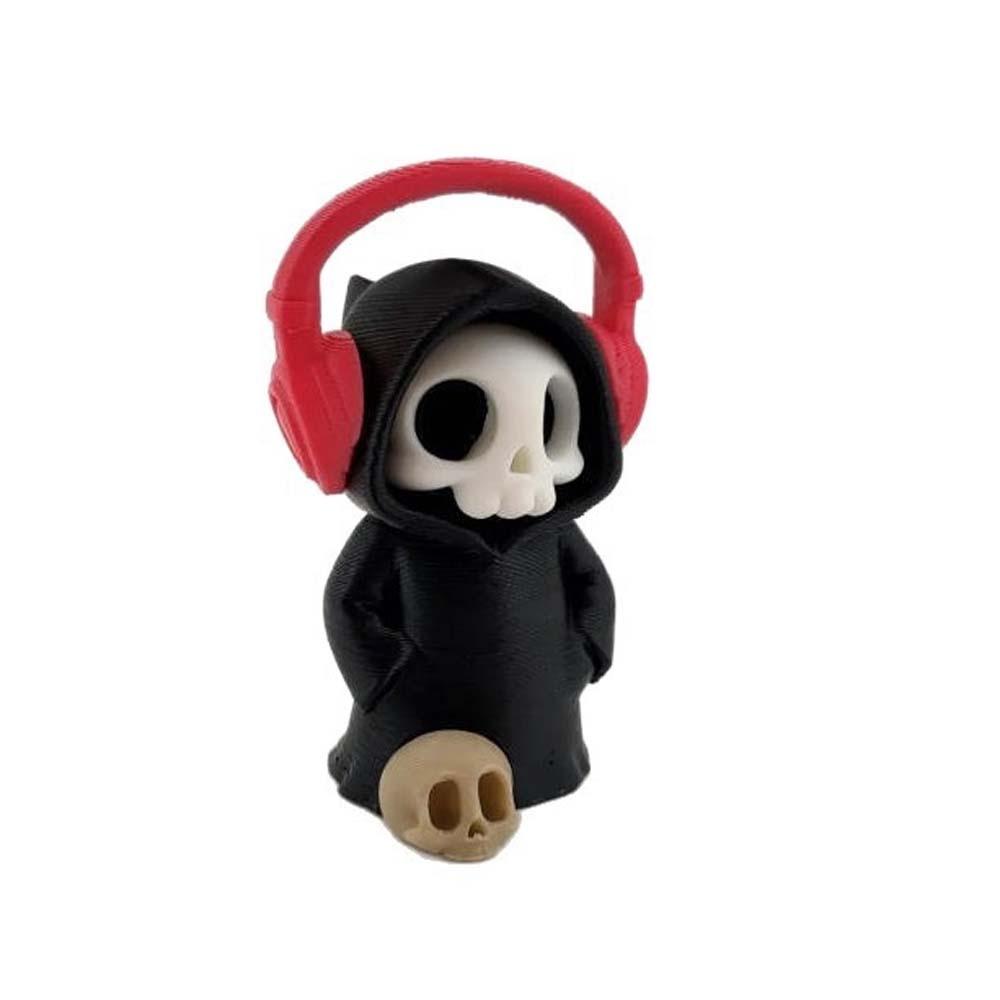 Cute Grim Reaper Toy PLA Halloween Miniature Ghost Desk Statue 3D Printed Doll Bookshelf