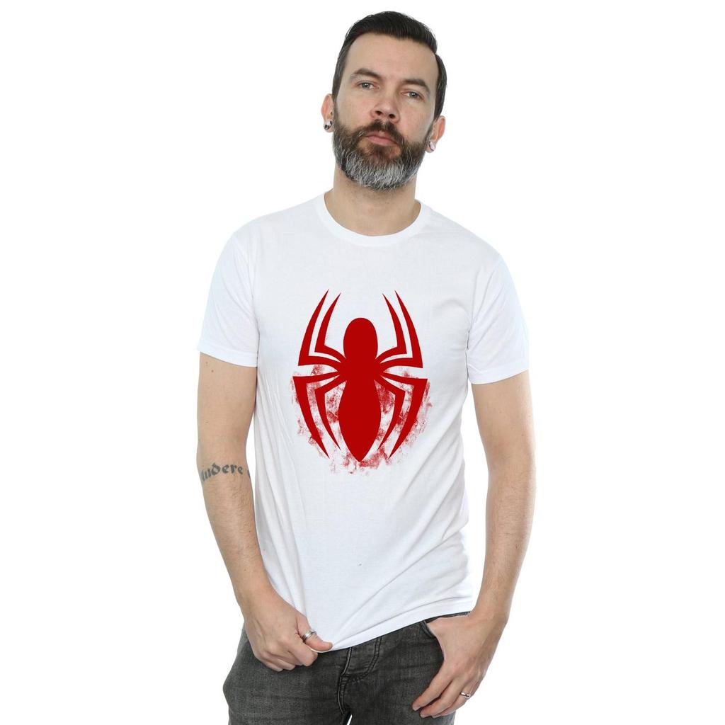 Spider-Man Mens Logo Cotton T-Shirt