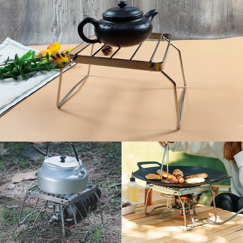 Portable Stainless Steel Foldable Outdoor Stove and Grill Rack