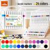 True Color Soft Tip Acrylic Marker Pens - Non-Bleeding, Stackable, Hand-Painted Graffiti & Watercolor Art Pens for Students