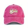 Being a Nana Makes Life Complete Floral Butterfly Baseball Cap Adjustable Casual Sun Protection Hat