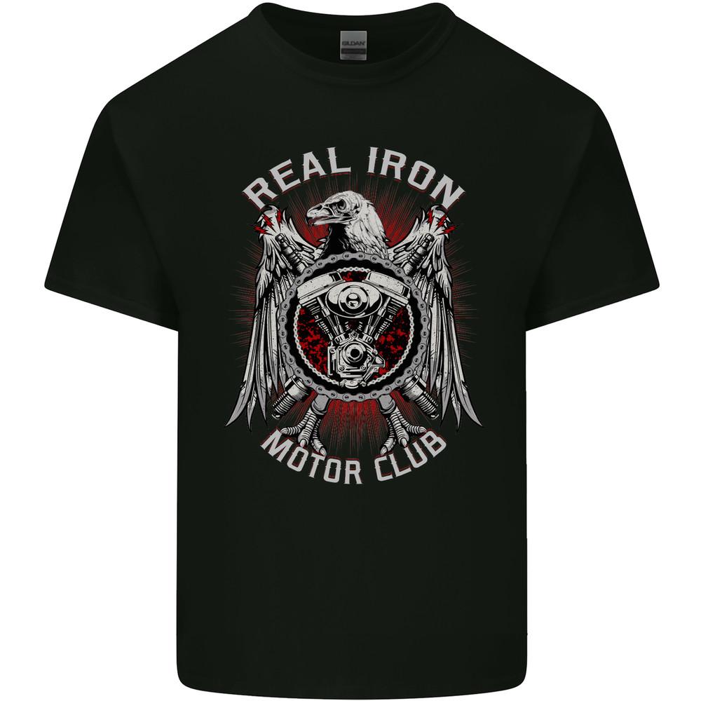 

Real Iron Motorcycle Motorbike Biker Mens Light Cotton T-Shirt Unisex T-Shirt XL