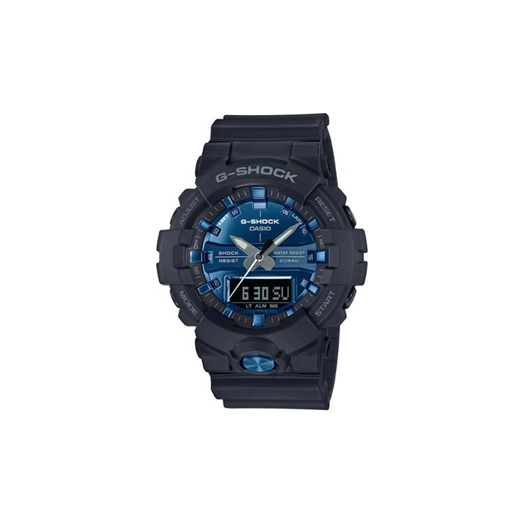 Casio Fashion Trend Color Block Retro Versatile Classic Dual Display Sports Waterproof Shockproof Quartz Watch Men Watches Blue GA-810MMB-1A2PR