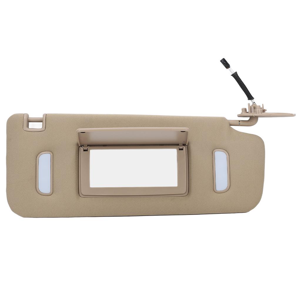Side Sun Visor Beige Sun Shielding Visor Board with Makeup Mirror for 1500 2500 3500 HD Vehicle Models Right: 22850310