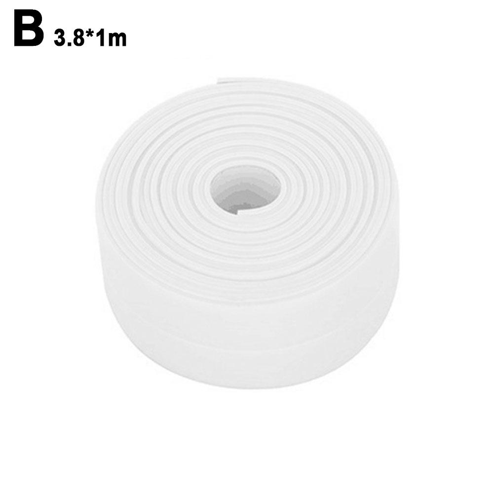 1 Roll PVC Sealing Strip Tape for Bathroom Bath Toilet Kitchen Caulk Tape Self Adhesive Waterproof Wall Sticker Mold Proof Tapes