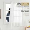 Self-adhesive Sheer Curtain Magic Sticker Semi-Sheer Curtain Modern Chiffon Sheer Curtain Bedroom