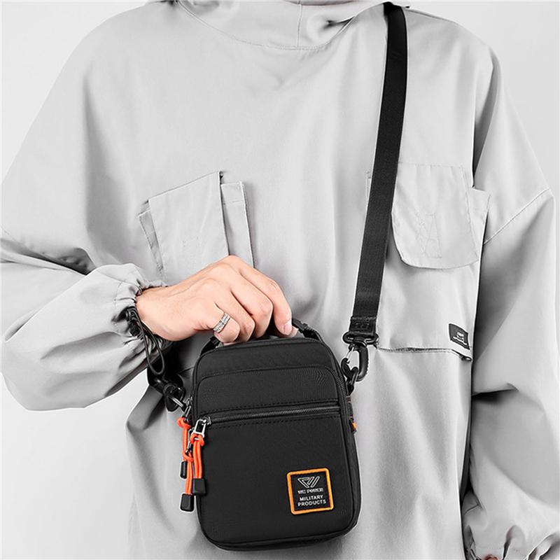 Moda masculina náilon pequena bolsa casual mini bolsa masculina crossbody ombro mochila masculina carteira e bolsa