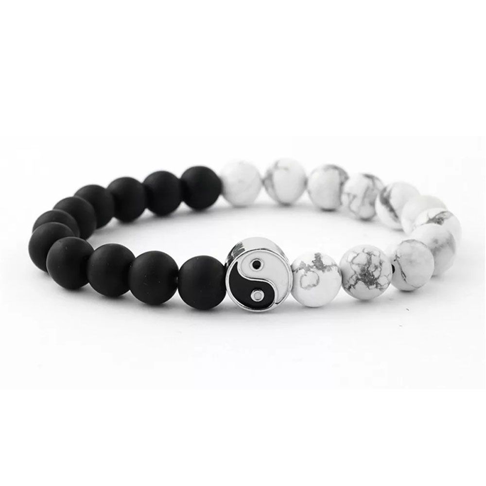 Lovers Couple Jewelry Best Friends Gift Wristband Bracelet Yin Yang Charm Pendant Braided Hand Rope