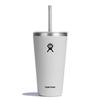 Stainless Steel Tumbler All Around Tumbler With Straw Lid 28oz 828ml White Insulated Japanese (Genuine Product)