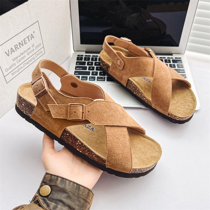 

3502 summer sandals slippers couple shoes platform outer wear sandals breathable versatile beach shoes 35-Female size