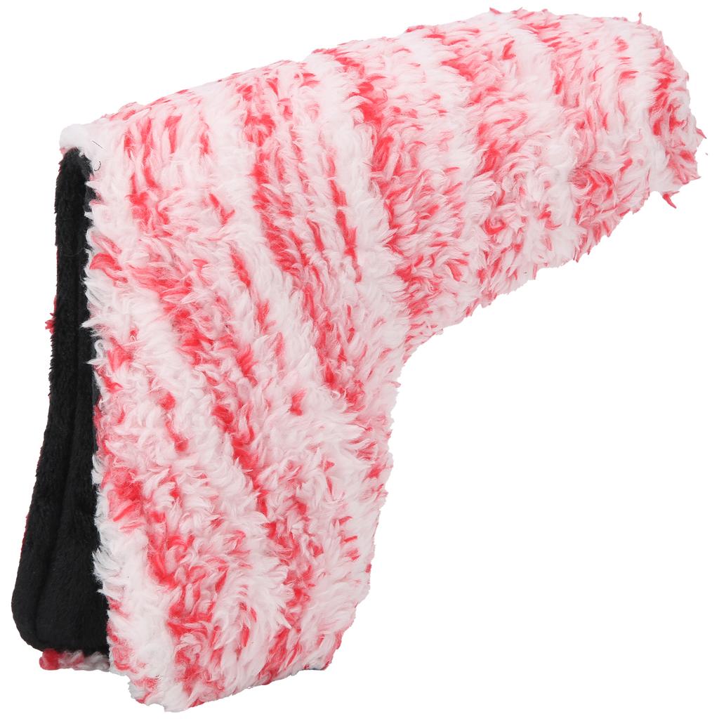 L shaped Golf Putter Head Cover Soft Plush Durable Club Headcover Protector Accessory(White Pink )