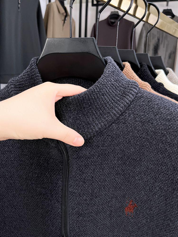 Men's Winter High Neck Knit Sweater