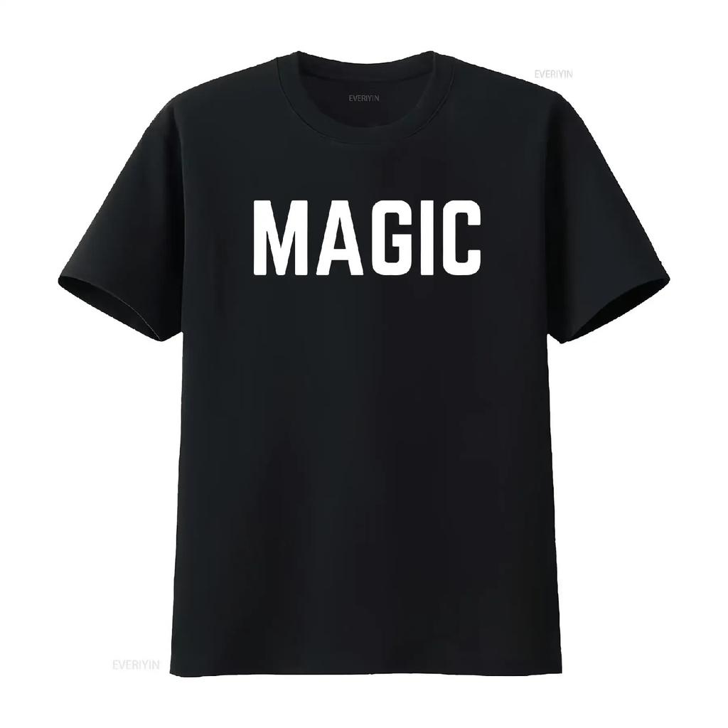 Magic t shirt Word Clothing vintage Washed fashion Slightly Soft Stretched Versatile Stylish Unisex Casual designer clothes
