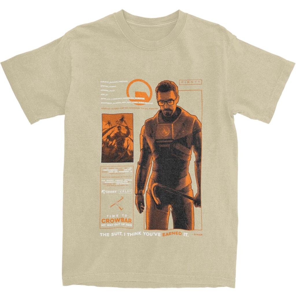 Männer Frauen T-Shirt Videospiele HALFS LIFES V2 T-Shirts Hipster Sommer T-Shirts Fantastisches Design Baumwoll-Tops Geschenkidee