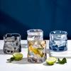 New Creative Irregular Twisted Glass Cups Ins Style Pleated Whiskey Glass Beer Glass Red Wine Glasses Party Bar Wine Tumblers