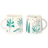 Set Cani de Cafea Ceramice | Set de 2 | 350 ml | Verde