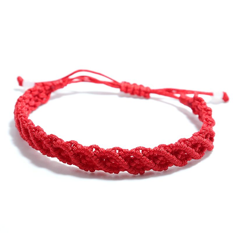 Noter Handmade Braided Lucky Red Thread Bracelet Adjustable Ethnic Braslet Men Women Friendship Braclet Yoga Meditation Brazalet