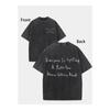 Vintage Washed Heavyweight Double-Sided Printed T-Shirt | Streetwear Distressed Oversized Men's Short Sleeve