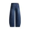 Navigare Men's Loose Wide-Leg Curved Denim Jeans