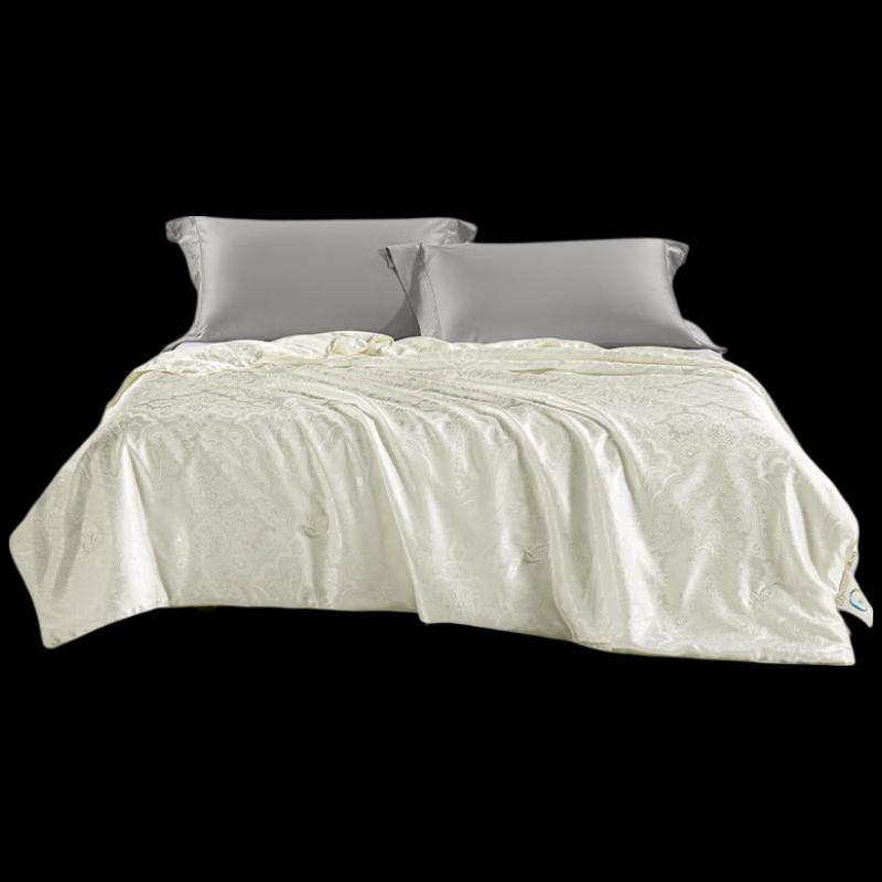 Mercury Home Textiles Moonlight Brocade Mulberry Silk Quilt