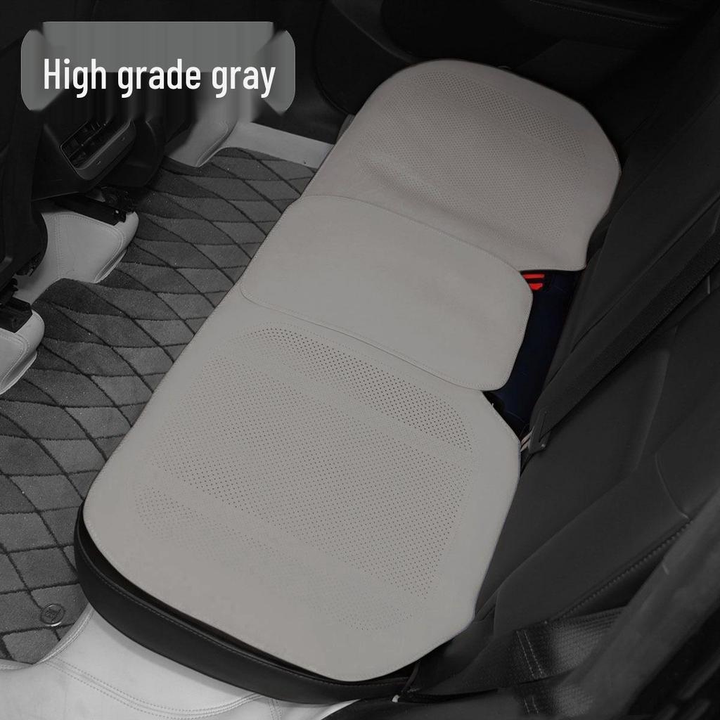 Breathable Suede Velvet Car Seat Cushion for Driver - Perforated, All-Season Cover