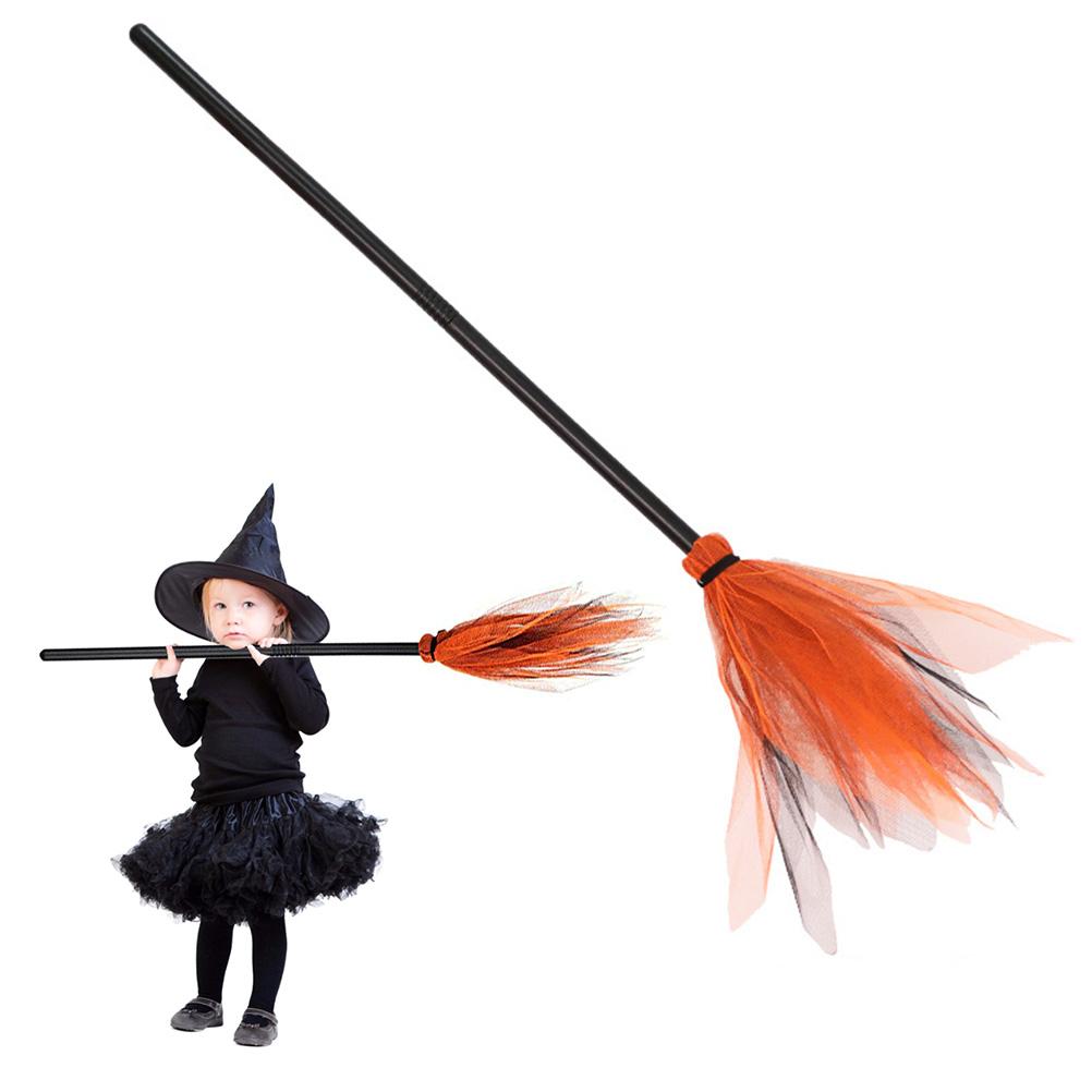 Halloween Heksenbezem Plastic Bezem Requisieten voor Kostuumfeest Halloween Decoratie