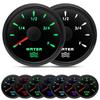 Waterproof 2"52mm Water Level Gauge 0-190ohm Water Level Sensor 100~575mm Custom 7 Color Water Tank Meter Indicator Car Boat