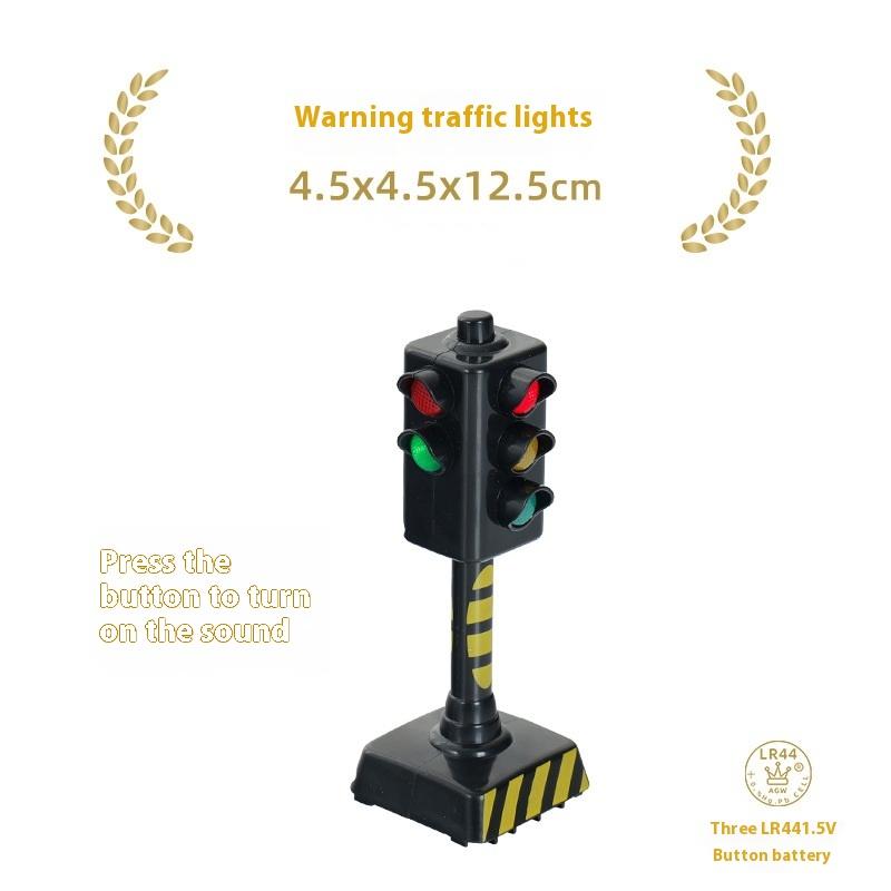 1Pcs Traffic Signal Model Road Scene Toys For Kids Simulation Traffic Light Toy Train Scene Decoration Diy Accessories