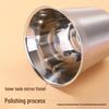 304 Stainless Steel Double-Layer Insulated Portable Beer & Coffee Cup – Anti-Scald, Solid Color, Mini Size for Outdoor Use