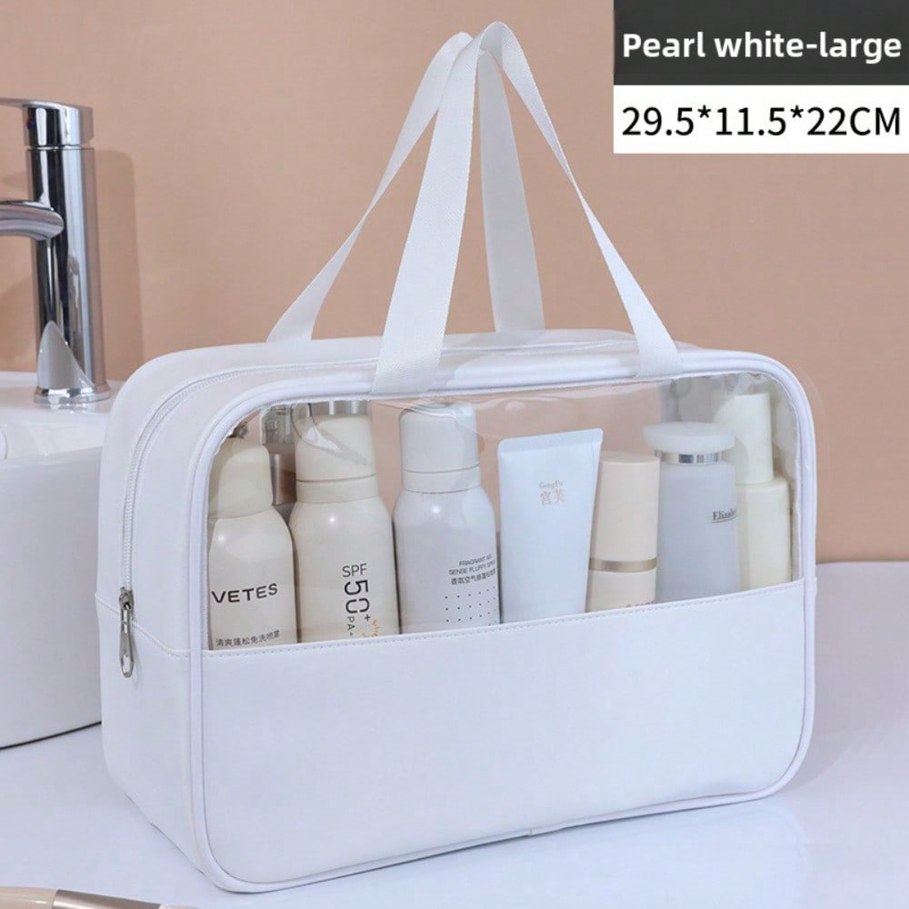 Large-capacity Cosmetic Bag Female Transparent New Portable High-value Cosmetic Storage Bag Waterproof Travel Bag Toilet Bag