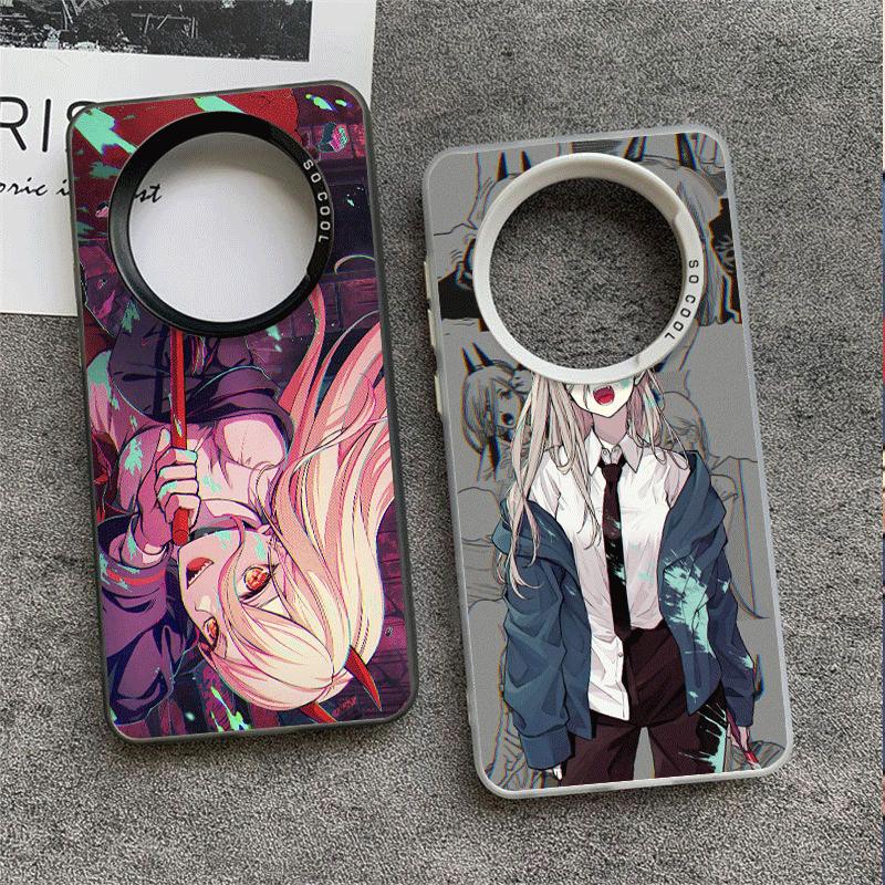 Anime Character Power CSM Soft Phone Case for Xiaomi Redmi Note 13 14 15 Pro Plus 12S 12 11S 11 11T 10S 10 Shockproof Cover Back