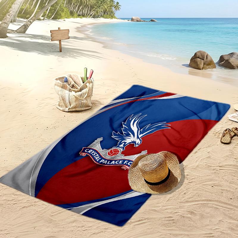 Toalla de Playa con Estampado de Fútbol del Crystal Palace, Toalla Grande Suave de Secado Rápido para Playa, Camping, Natación