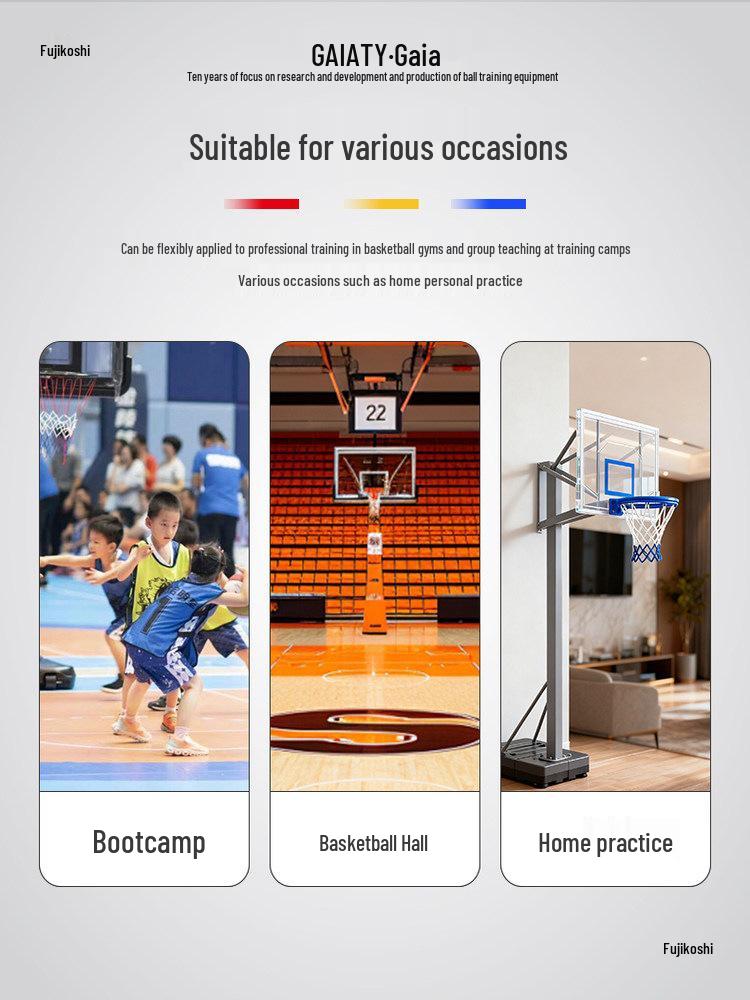 Automatic Basketball Rebound Trainer and Shooting Backboard System