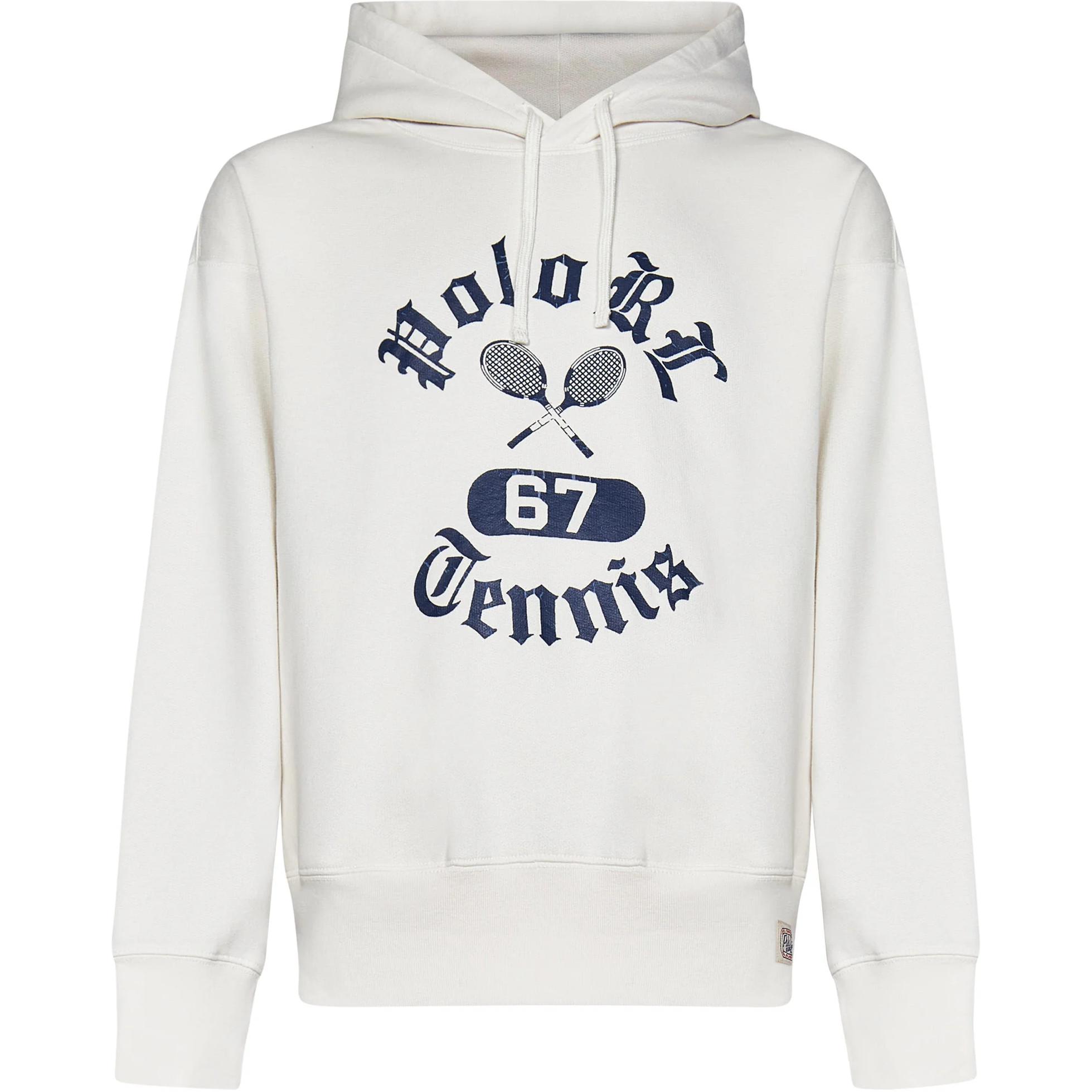 

Polo Ralph Lauren SS25 Толстовка мужская с капюшоном и принтом, со спущенным плечом, с длинным рукавом, белая 710964974-001 M