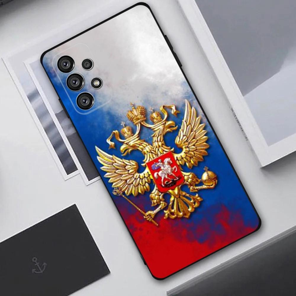 

Russia Flag national emblem Phone Case For Samsung Galaxy A20,A21s,A22,A31,A32,A52,A53,A72,73,A80,A91 Soft Black Cover Samsung a41
