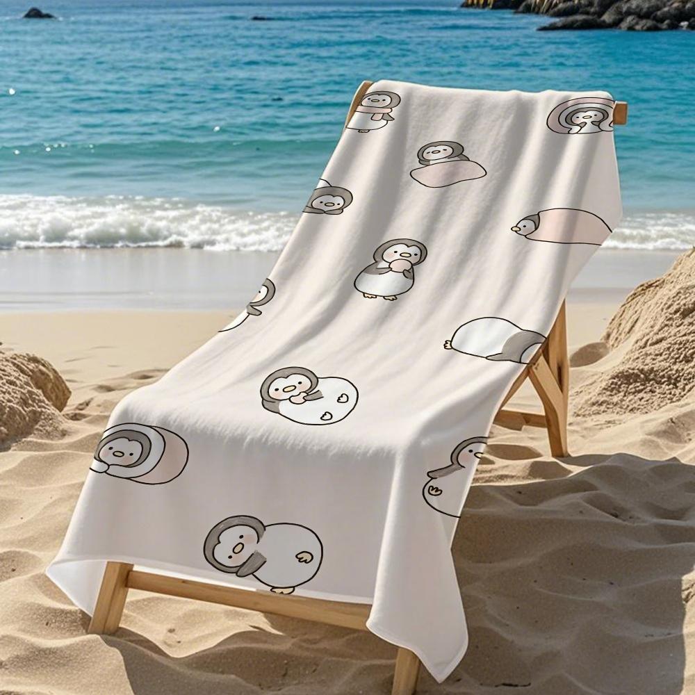 Cute-niwazekisho PenguinS Towel Five-Star Hotel Quality Eco-Friendly Ultra Soft Thick Towels & Beach Towels