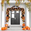 Silk Halloween Leaf Vines Plastic Artificial Hanging Vine Garland  Front Door Decor