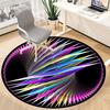 1pc Colorful Spiral Pattern Chair Carpet for Office Non Slip, Machine Washable Rug for Office, Room Holiday Decor for Christmas, Birthday Polyester