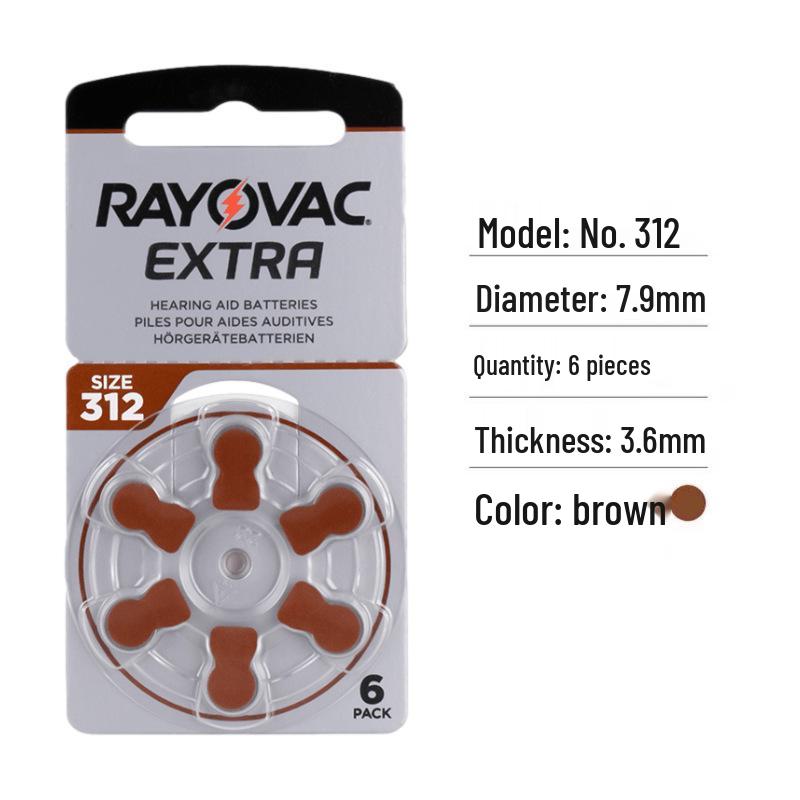 Rayovac EXTRA 1.45V Hearing Aid Batteries A10/A312/A13/A675 Button Cell