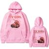 Cults TV Girl One Night Only Print Hoodie Vintage Sweatshirt Men Women Cotton Oversize Hoodies Sweatshirts Top Clothing