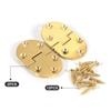 Pack of 2 Practical Sturdy Brass Butlers Tray Hinges with Screws Convenient Accessory for Furniture and Cabinets