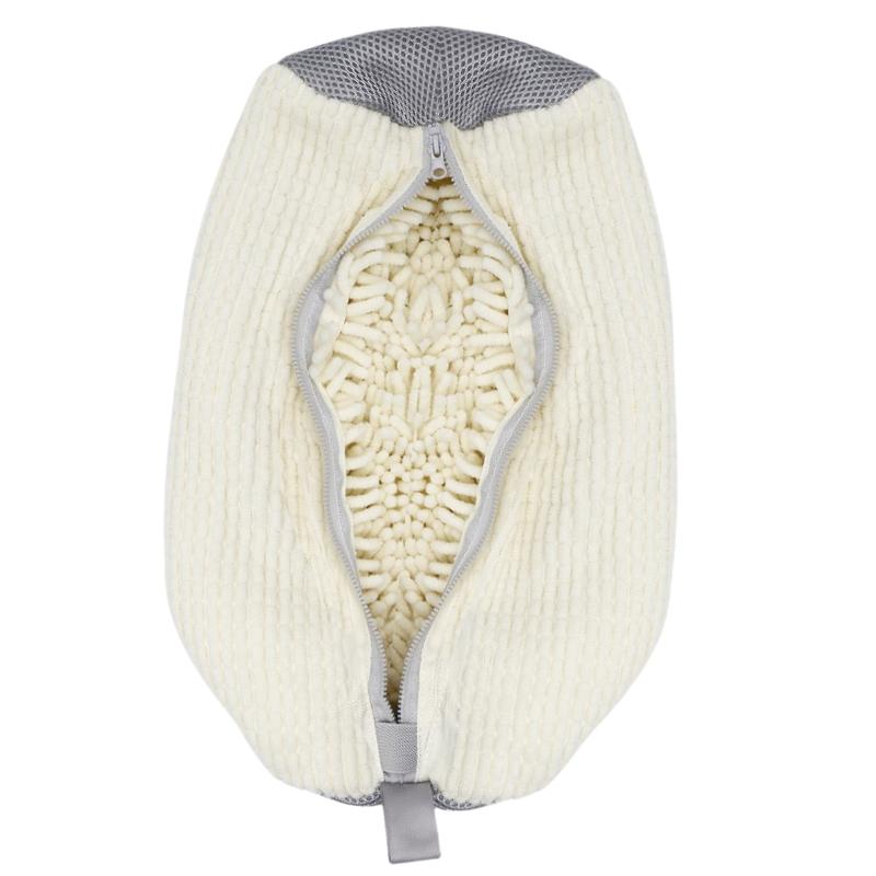 Shoe Washing Machine Bag With Shoes Drying Rack Set Durable Laundry Shoe Bag For Washer & Dryer Fluffy Fibers Washing Shoes Bag